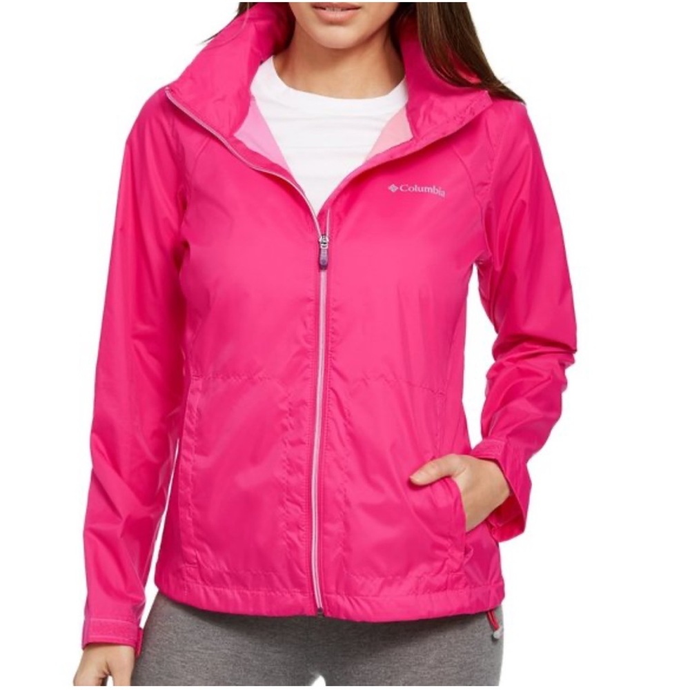 Columbia Switchback Il Omni-Shield Women’s Pink Lightweight Rain Wind Jacket